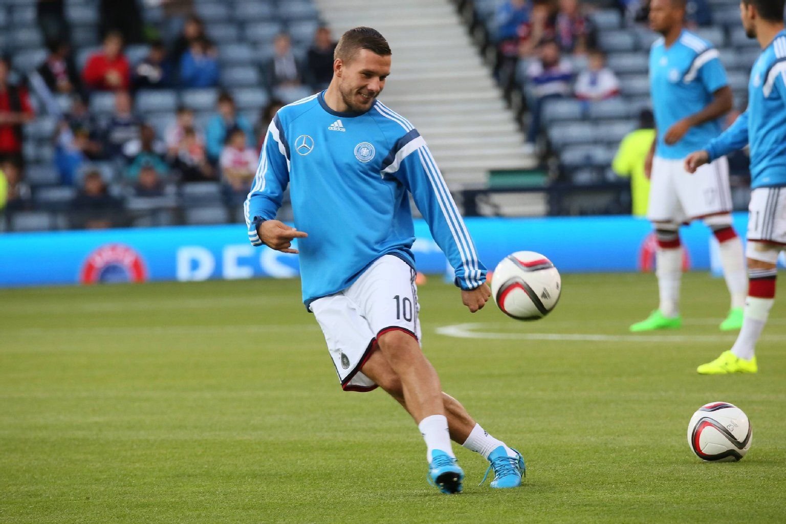Lukas Podolski beim DFB-Training.