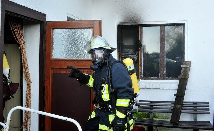 Feuerwehr im Brauereiweg in Wittenberg