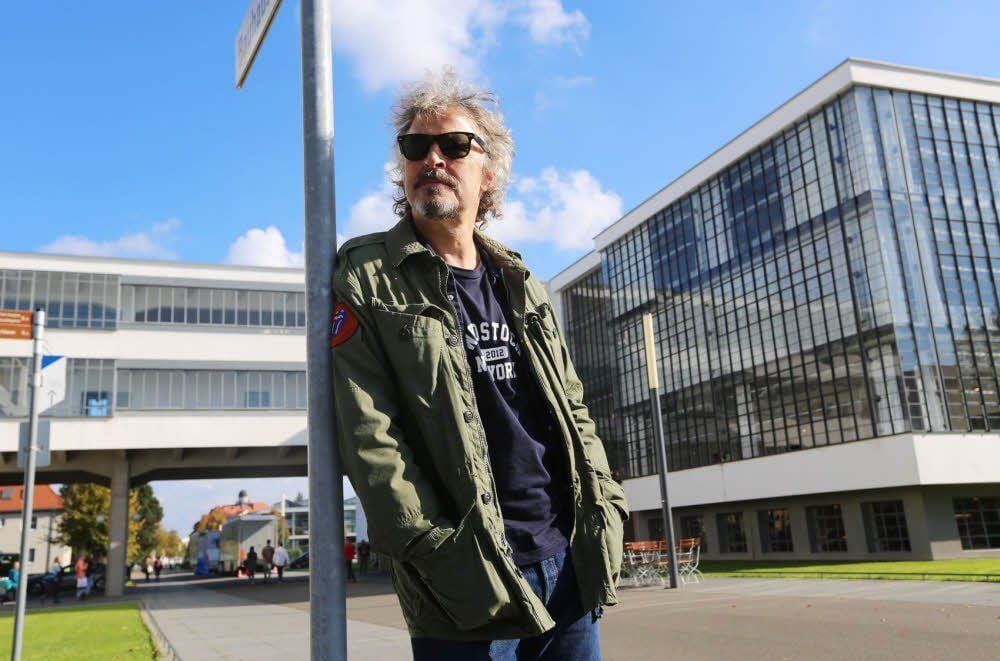 Erst Tourist, dann BAP-Frontmann: Wolfgang Niedecken am Bauhaus.