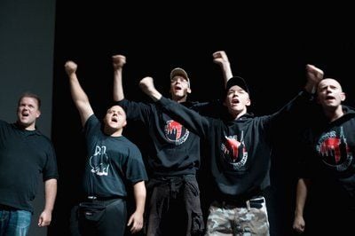 Fotoprobe zum Theaterstück «Ultras» im Thalia Theater Halle. (FOTO: DDP)