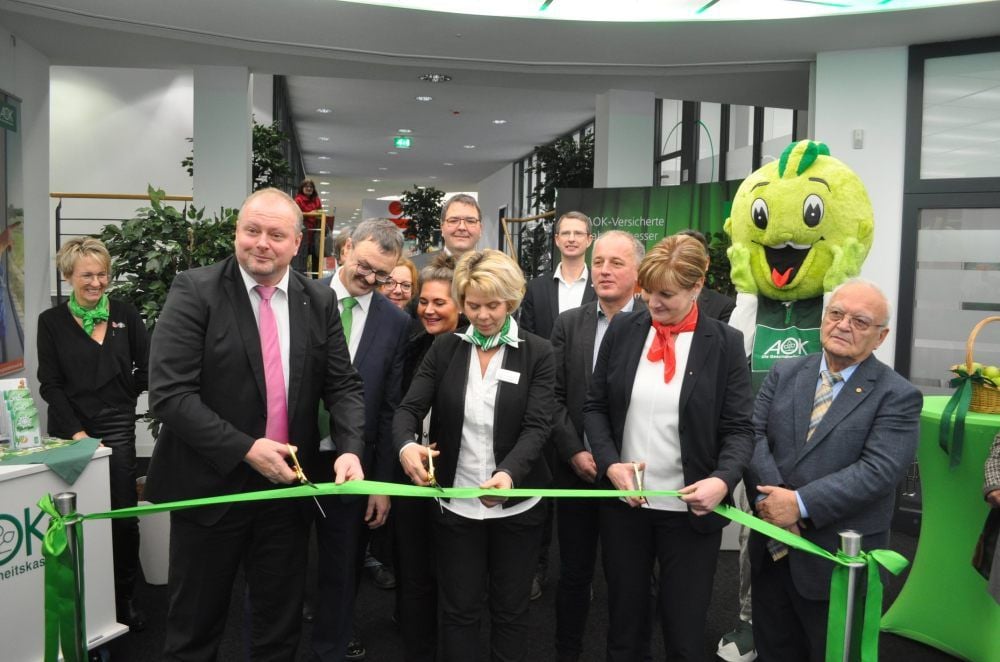 Zeitenwende - die AOK residiert in Weißenfels jetzt im Stadtzentrum.