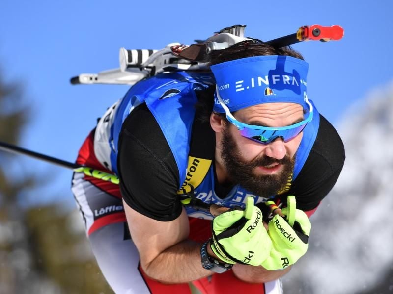 Biathlet Michael Rösch startet für Belgien. Foto: Martin Schutt