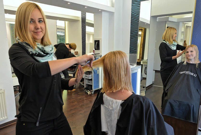 Engagierter Nachwuchs: Claudia Peters bei der Arbeit.