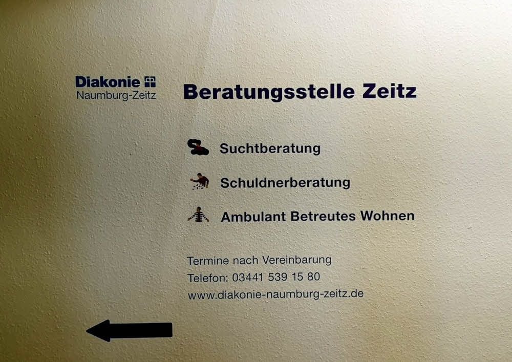 Die Eingangstür zur Diakonie-Beratungsstelle befindet sich in der zweiten Etage des Hauses Paul-Rohland-Straße 2.