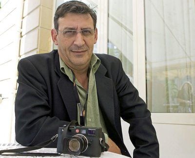 Der Französisch-Spanisch Fotograf und Dokumentarfilmer Christian Poveda, hier im nordspanischen San Sebastian.