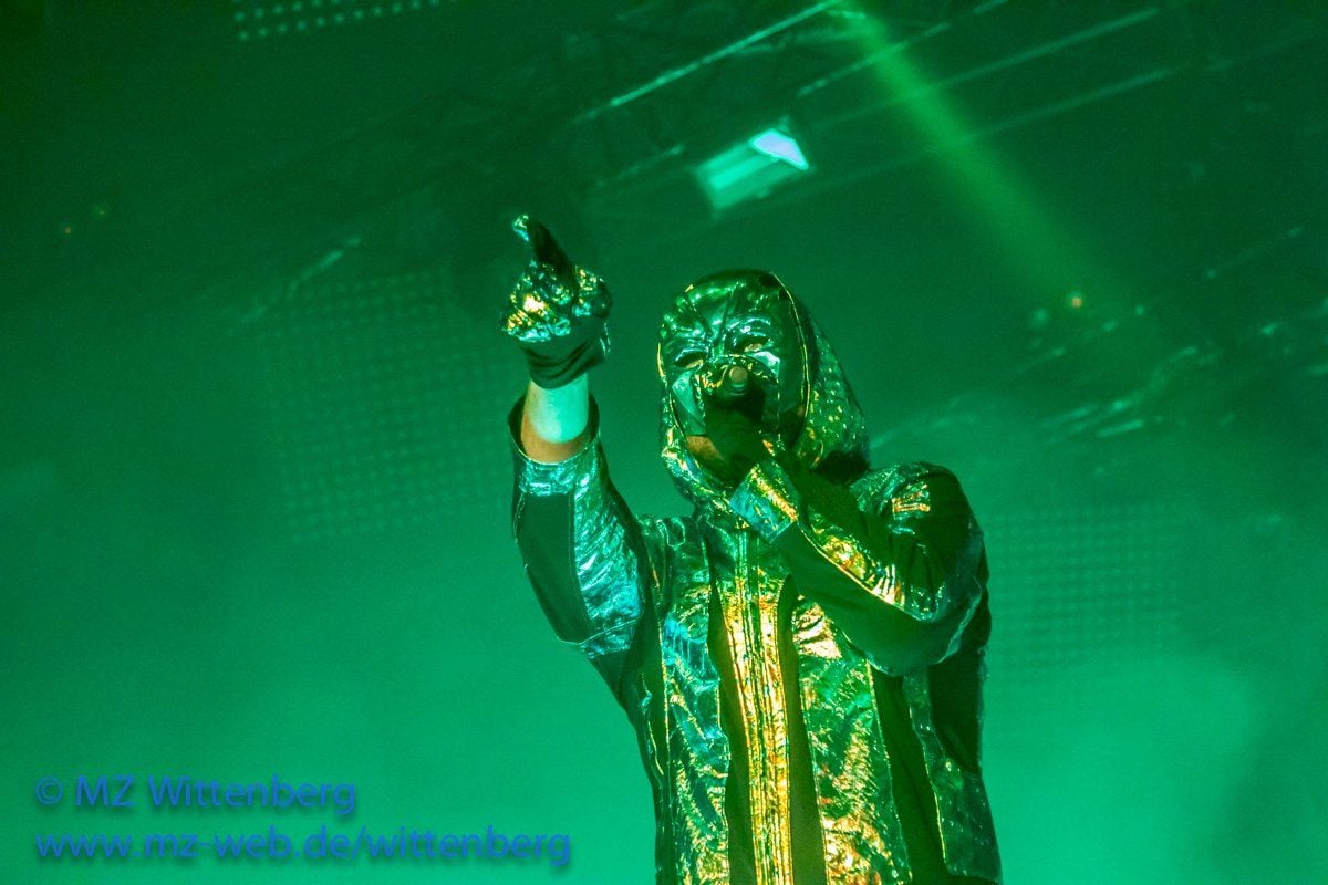 Der grüne Hip-Hop-Magier: Marsimoto war der Headliner auf dem Splash!.