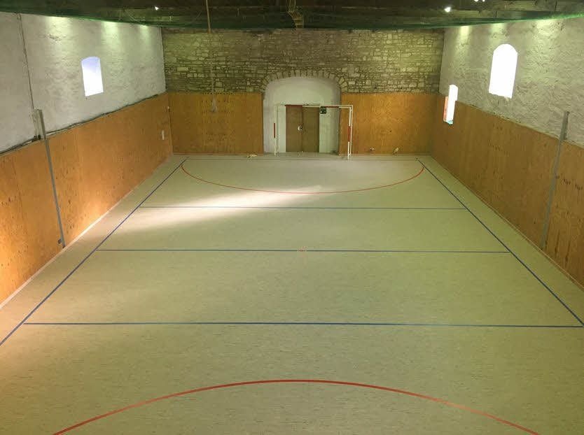 Der Sportverein Branderoda freut sich über den neuen Sportfußboden in der Mehrzweckhalle „Alter Schafstall“.