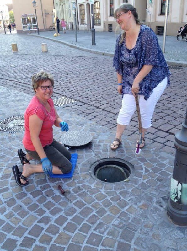 Kathrin Ufer (l.) und Marlies Mieth