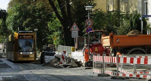 Bauarbeiten im Mühlwegviertel. (FOTO: WINKLER)