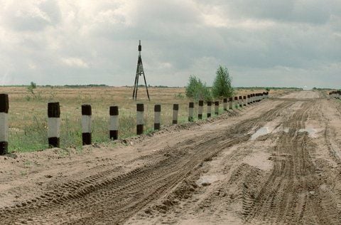 Blick auf den ehemaligen Truppenübungsplatz der sowjetischen und russischen Truppen bei Wittstock (Brandenburg). ARCHIV 1992 (FOTO: DPA)
