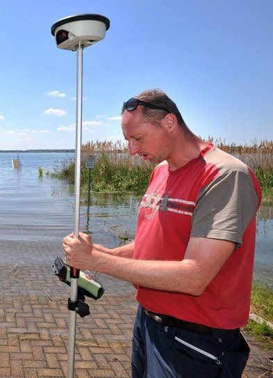 Mit GPS wird der Pegel bestimmt.
