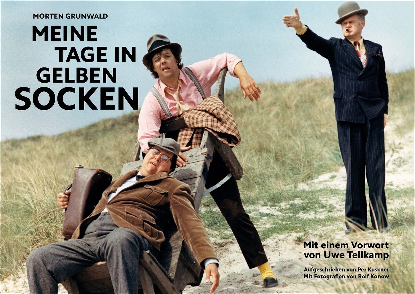 Cover "Meine Tage in Gelben Socken" von Morten Grundwald, Schwarzkopf & Schwarzkopf Verlag, 24,95 Euro