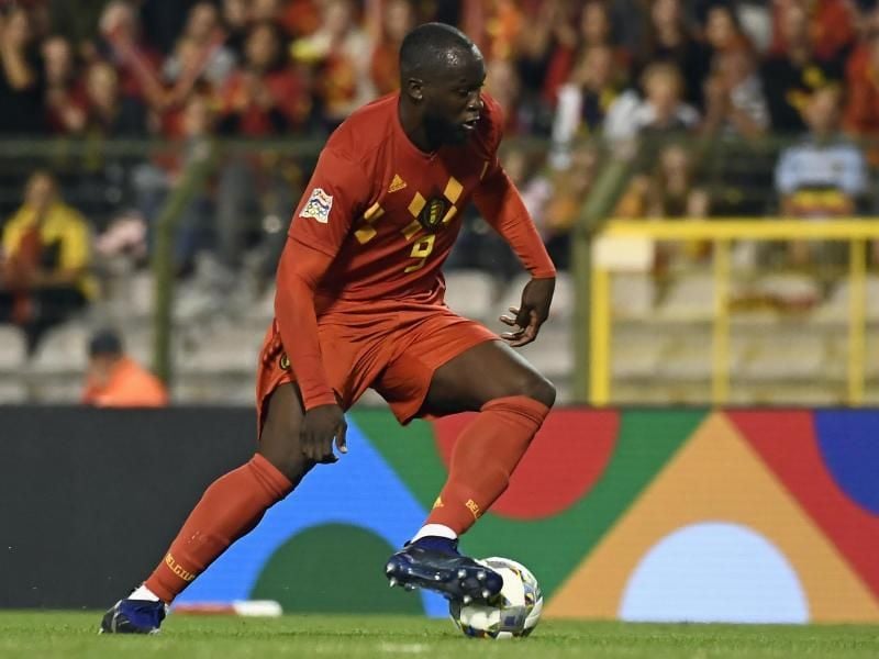 Belgiens Romelu Lukaku führt den Ball eng am Fuß. Foto: Dirk Waem/BELGA