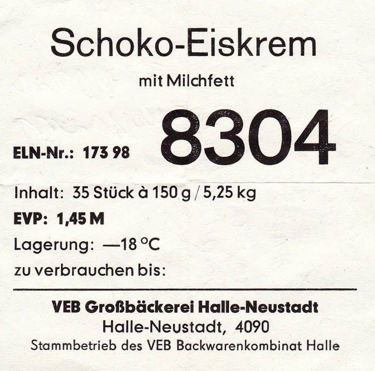 Gut fünf Kilo Eis gab’s für 1,45 Mark.