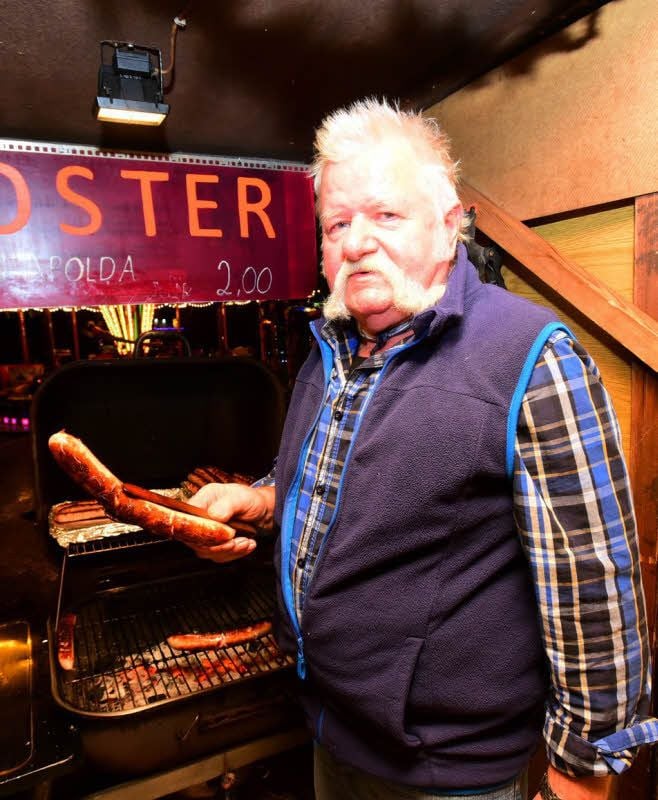 Wilfried Würfel ist im Dezember auf den Weihnachtsmarkt umgezogen.