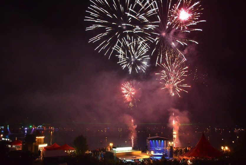 Stimmungsvoller Abschluss: das Feuerwerk mit Musik.