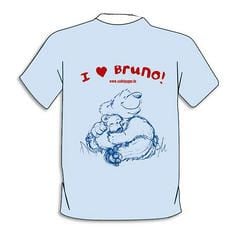 Skizze eines T-Shirts mit dem Aufdruck «I love Bruno». (Foto: dpa)