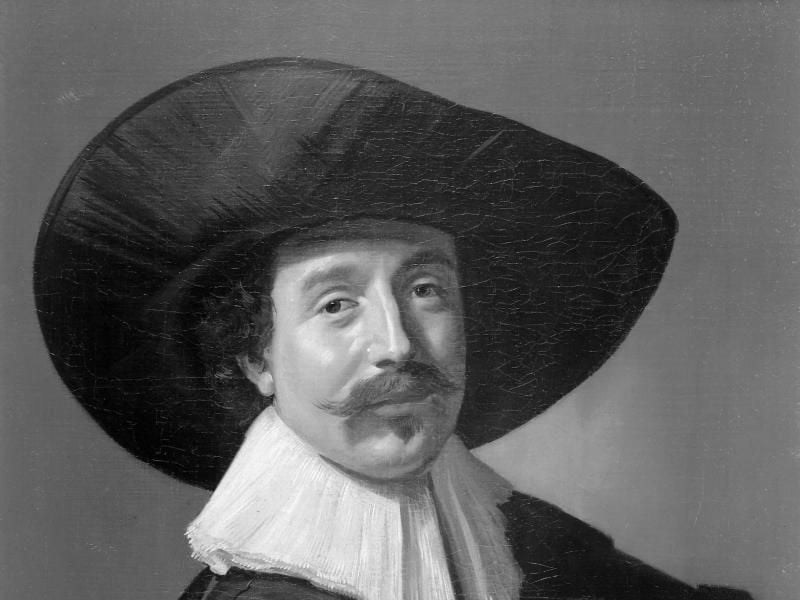 Das Gemälde „Brustbild eines unbekannten Herrn mit Hut und Handschuhen” von Frans Hals (Antwerpen 1582-1666 Haarlem). Foto: ---/Stiftung Schloss Friedenstein Gotha/dpa