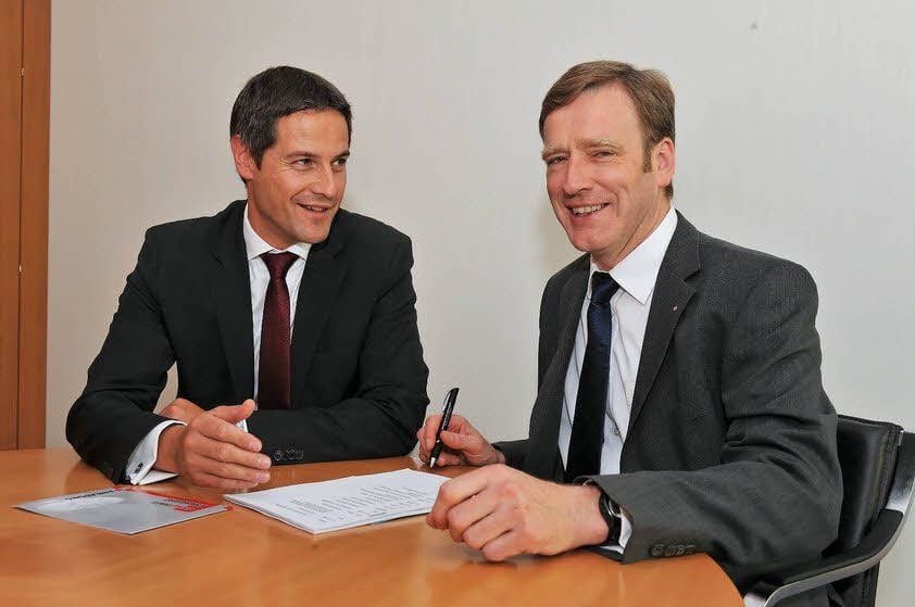 Hendrik Pregel (l.) wird neuer Vertriebschef Ost der Deka-Bank.