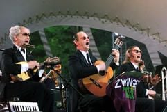 Das Zwinger-Trio mit Tom Pauls (48), Peter Kube (50) und Jürgen Haase (49. (Foto: dpa)