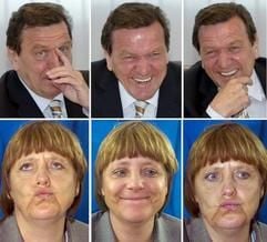Vertrauen in die Politik? Keinen Grund zur Schröderschen Freude, eher zur Merkelschen Skepsis. Die Mehrheit der Deutschen hat das Vertrauen in die Politik nach einer Umfrage zu großen Teilen verloren. (Foto: dpa)
