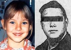 Die neunjährige Peggy Knobloch aus Lichtenberg /Landkreis Hof (l.) und ihr mutmaßlicher Mörder Ulvi K. (Bildkombo). (Foto: dpa)