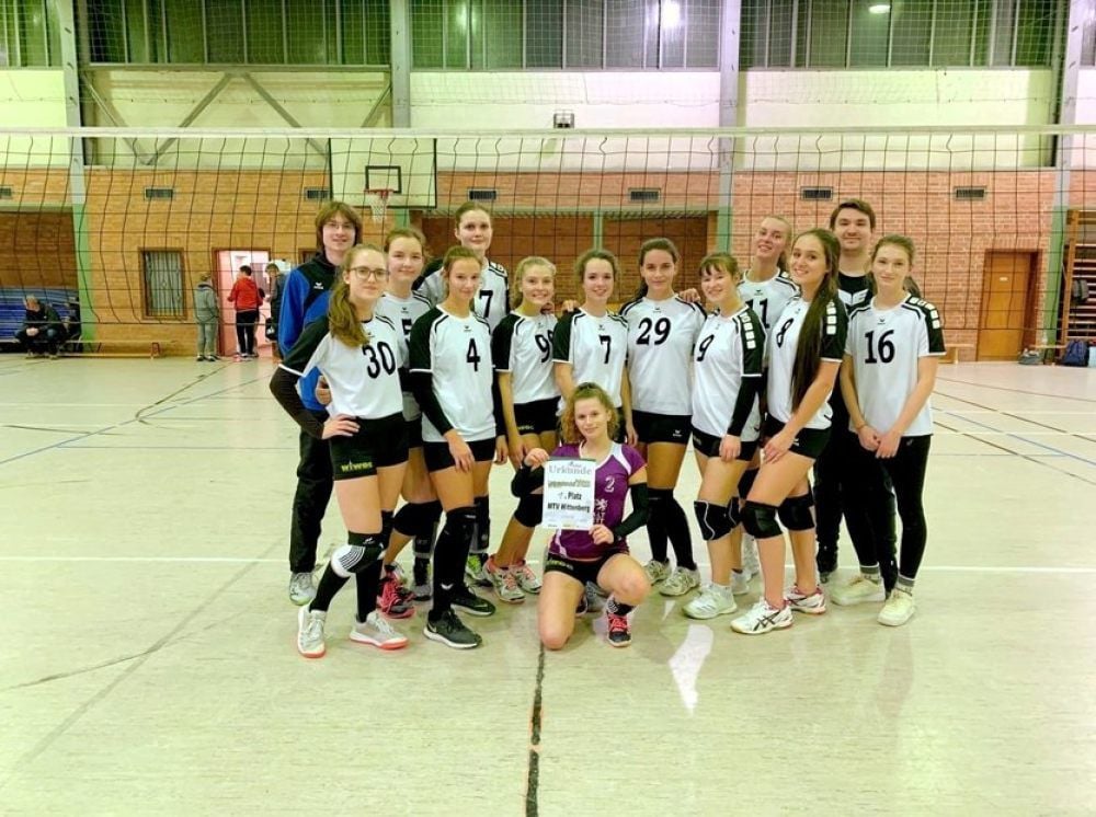 Die U 20 der Frauen vom MTV Wittenberg siegt im B-Finale.
