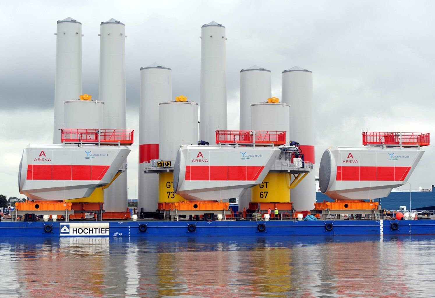 Generatorgondeln des Windenergieanlagenherstellers Areva