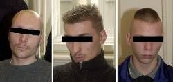 Die wegen Mordes angeklagten drei Jugendlichen