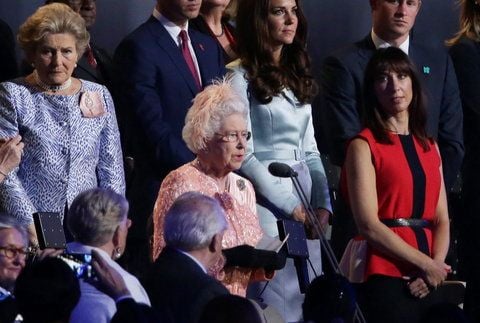 Queen Elisabeth II. eröffnet die Olympischen Spiele in London. (FOTO: DPA)