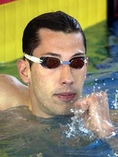 Stev Theloke ballt bei den Deutschen Meisterschaften die Faust nach seinem Vorlauf über 50 Meter Rücken. (Foto: dpa)
