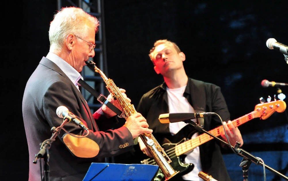 Profis, die keinen leichten Stand hatten in Wittenberg: der weithin bekannte Musiker Günther Fischer (links) und seine Band.