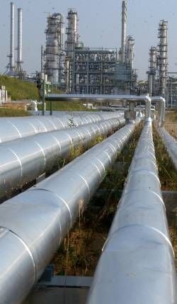 Leuna-Raffinerie in Spergau bei Merseburg
