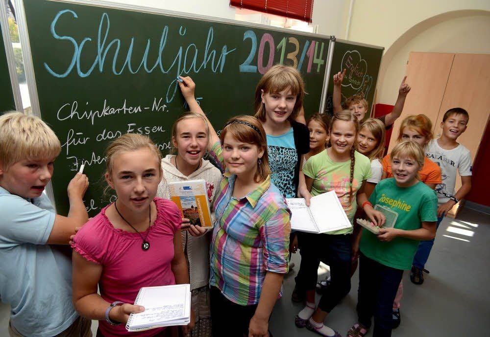 Die Neuen der Gemeinschaftsschule in Droyßig.