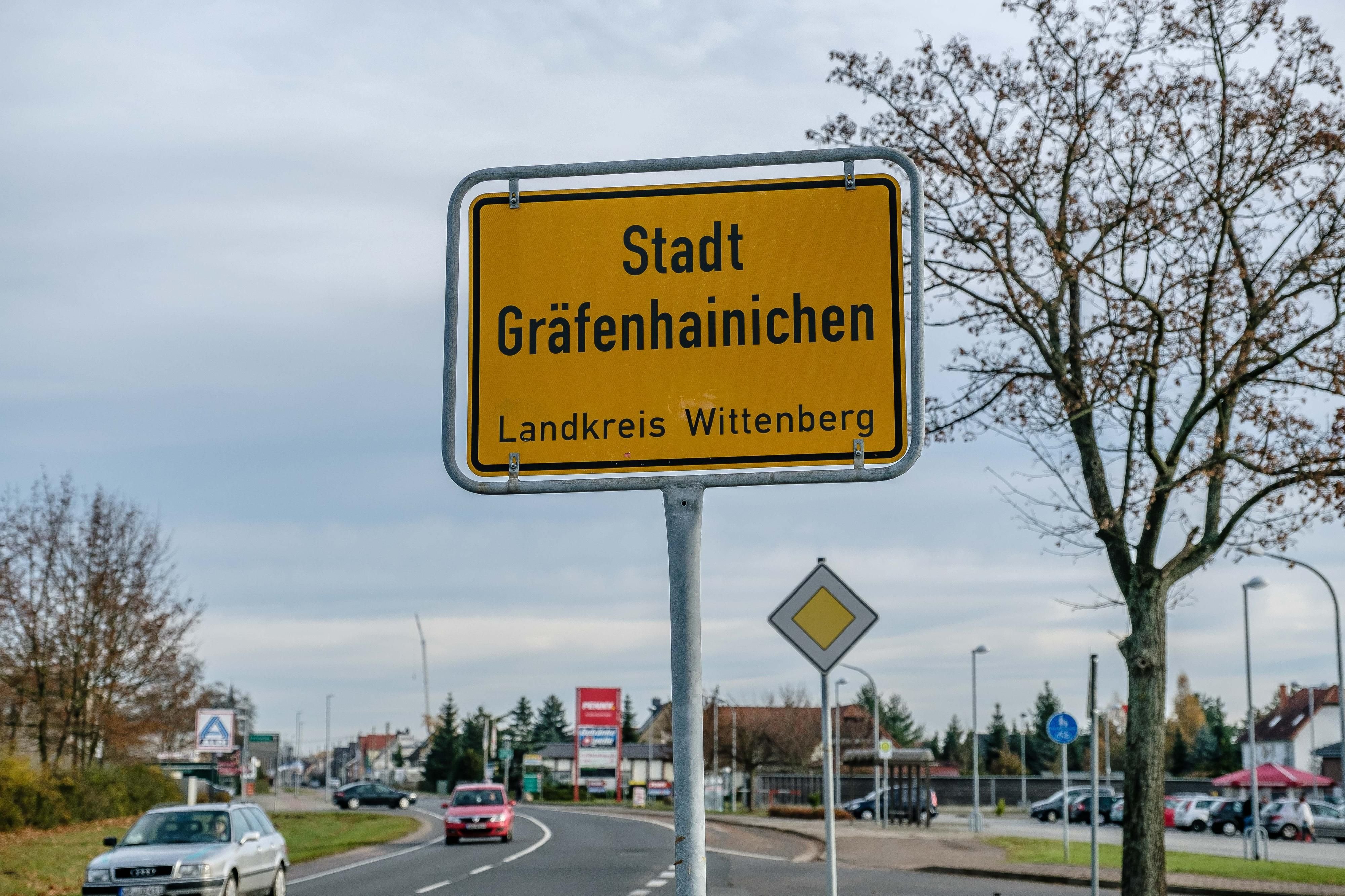 Die Stadt Gräfenhainichen im Landkreis Wittenberg