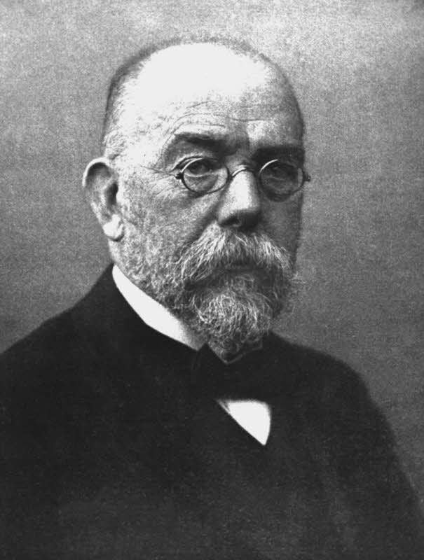 Der Mediziner und Mikrobiologe Robert Koch entdeckte 1882 den Erreger der Tuberkulose.