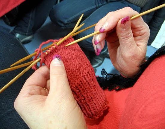 Jeden Montag wird in Jessen gestrickt.