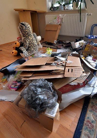 Chaos auch in anderen Räumen.