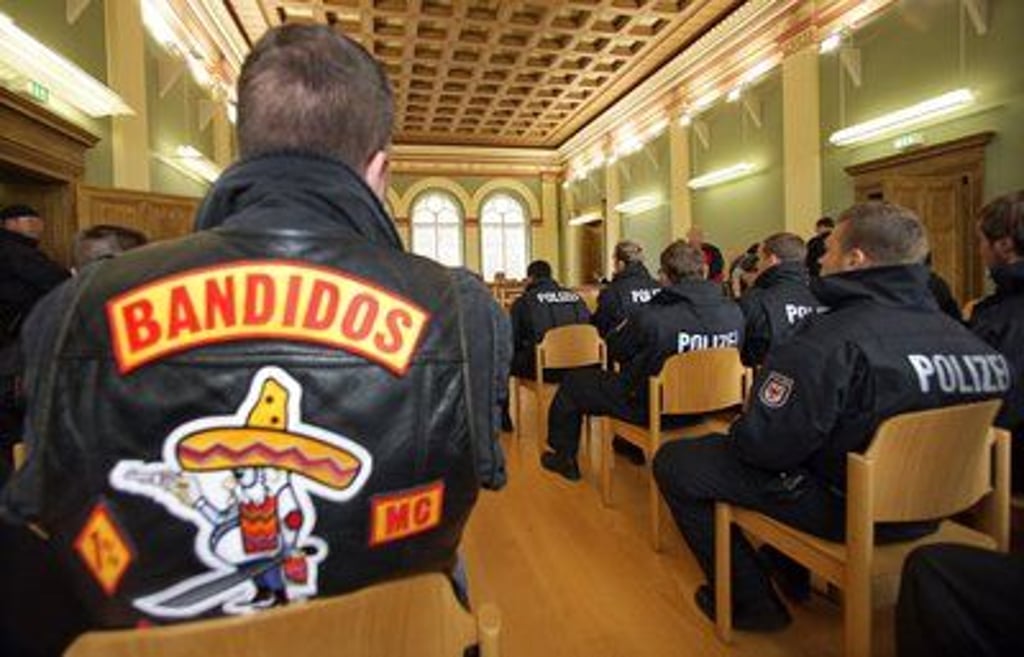 Die nun in Brandenburg verbotenen «Chicanos» gelten alsUnterstützer des Rockerclubs «Bandidos» (FOTO: DPA)