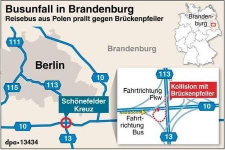 Karte zum Ort des Unglücks (GRAFIK: DPA)