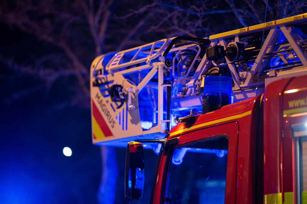 Die Feuerwehr im Einsatz.