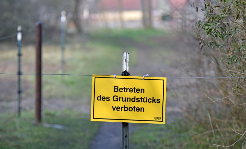 Der Weg an der Postgrube ist seit einiger Zeit gesperrt.