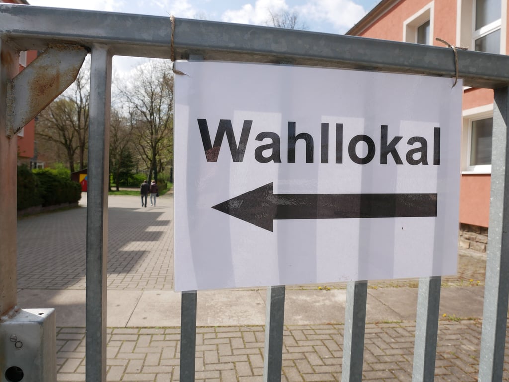 Wahllokal in der Raguhner Sekundarschule
