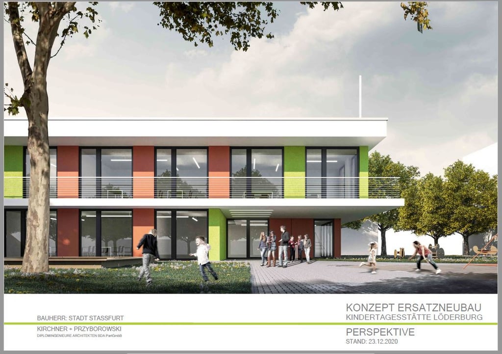 Ein grober Entwurf für eine neue Kita in Löderburg, der noch konkret gemacht werden muss.