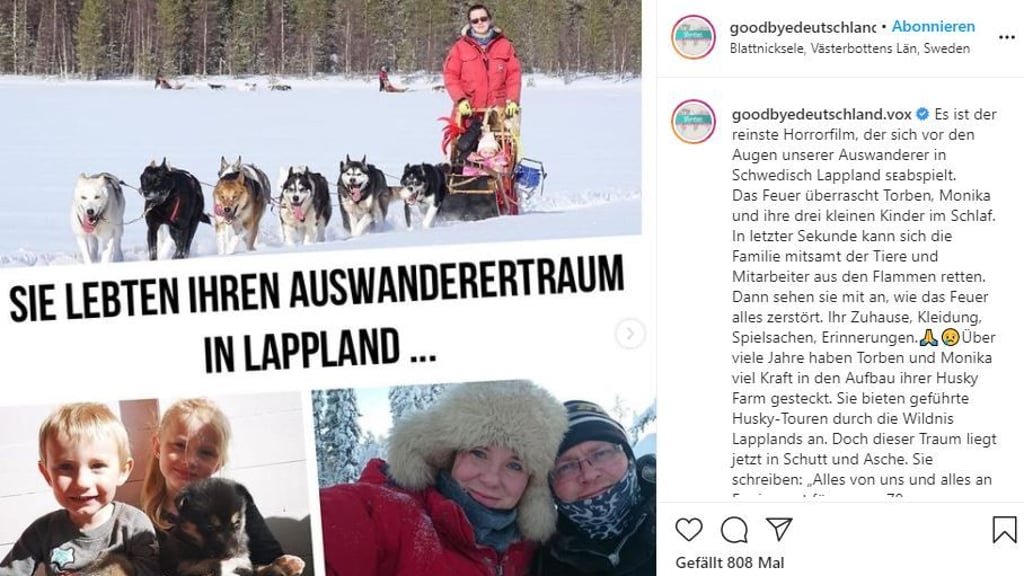 Es ist ein trauriger Schicksalsschlag, welches den "Goodbye-Deutschland"-Auswanderer Monika und Torben am 11. April wiederfahren ist.