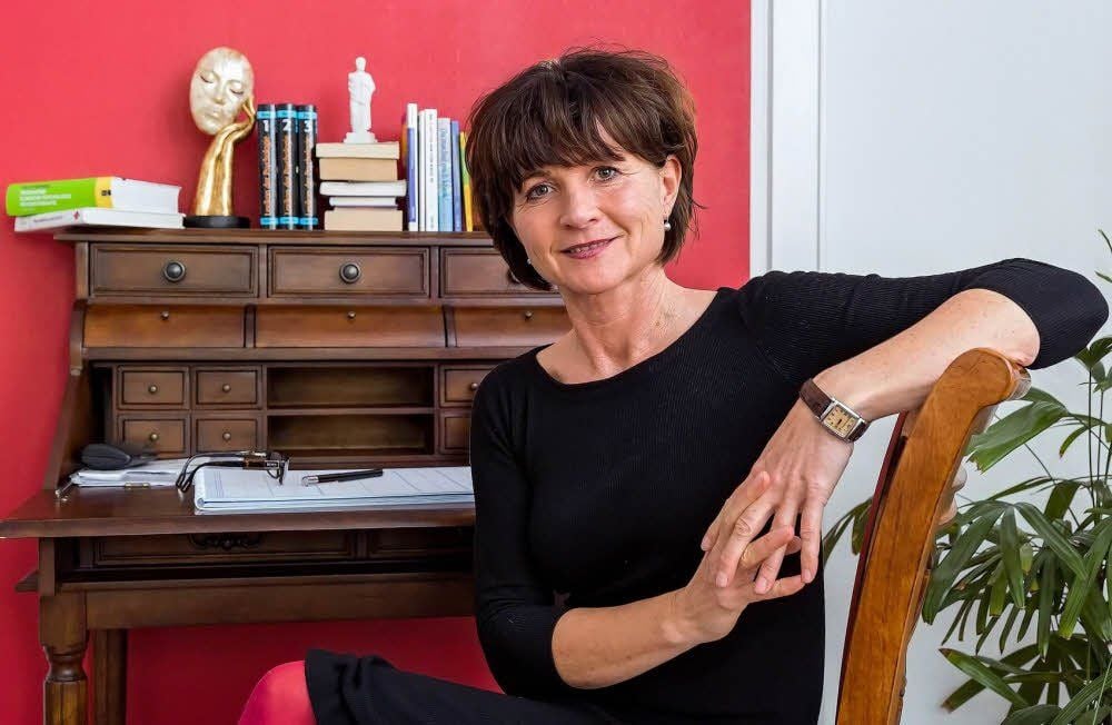 Andrea Tannewitz in ihrer Praxis in Bad Dürrenberg