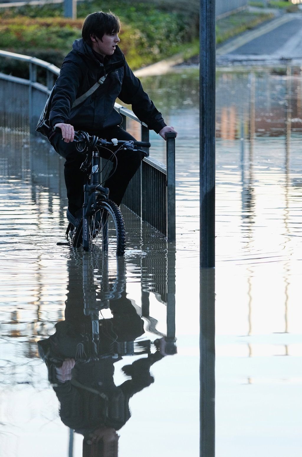 Land unter in England.