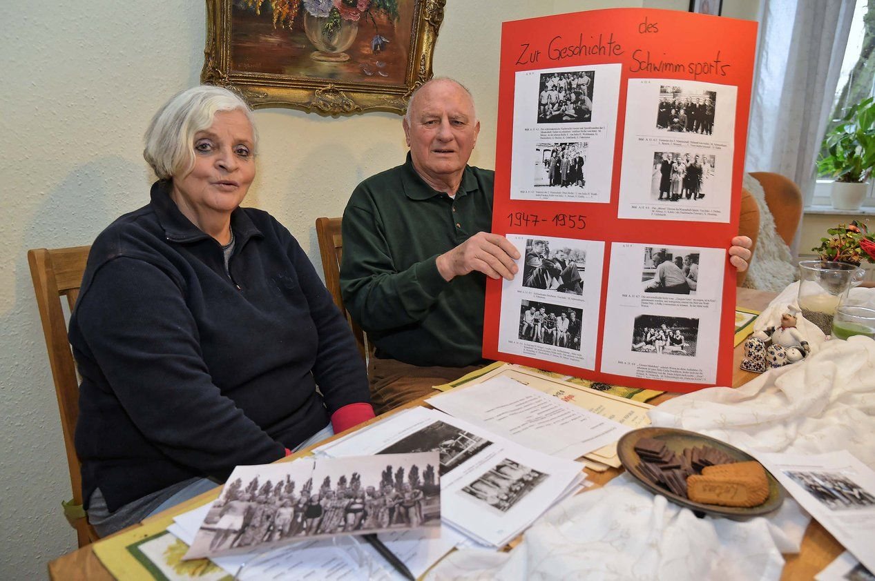 Brigitte und Manfred Otto Kahle haben ein Buch ber den Schwimmsport in Dessau geschrieben.