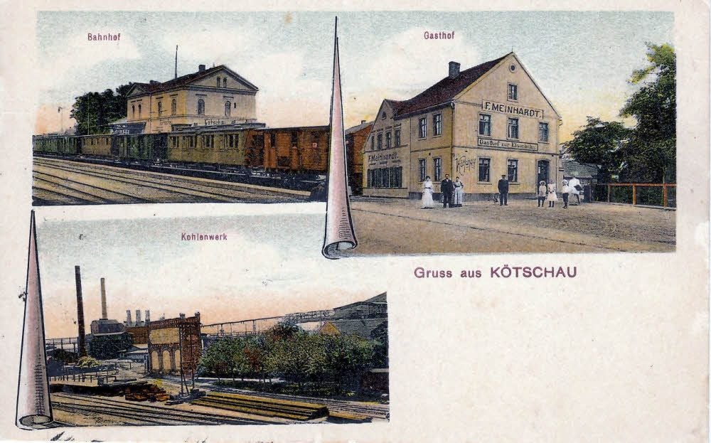 Um 1910 wurde die Fabrik auch auf Postkarten verewigt.