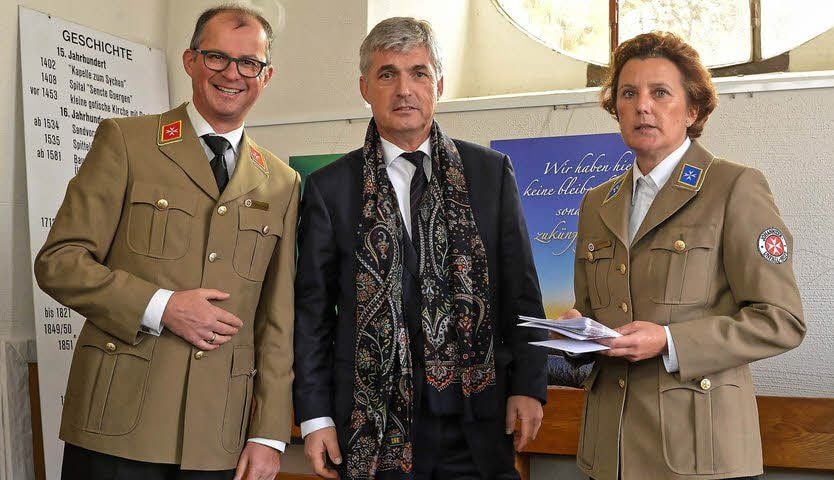 Landesvorstand Andreas Weigel sowie Kreisvorstand Thomas Markworth und Regionalvorstand Marion Bretschneider empfingen die Gäste.